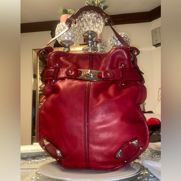 b. makowsky Handbags - B. Makowsky cranberry red Shoulder bag! EUC!